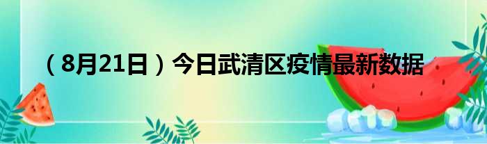 8月21日今日武清区疫情最新数据